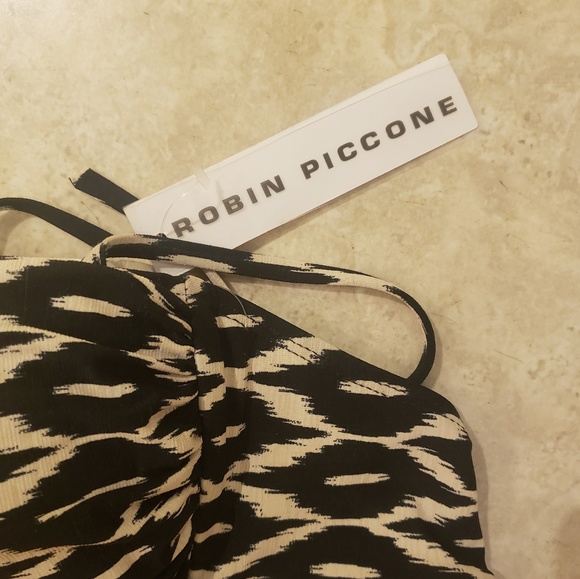 Robin Piccone Ikat Tankini in Black/Tan - Picture 5 of 6